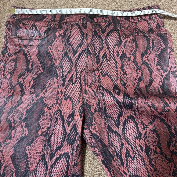 L’Agence Margot High Rise Coated Snakeskin Jeans - Picture 9 of 12